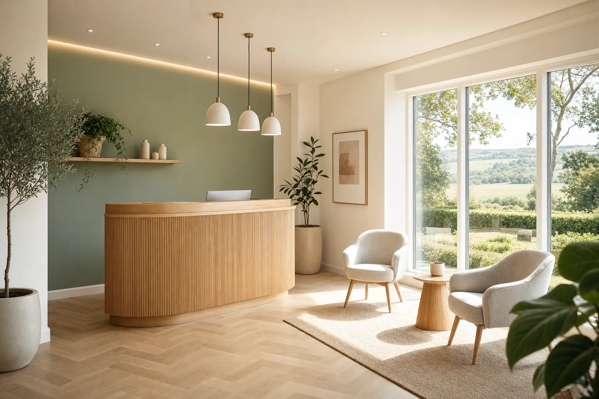 The reception area of the Broadway Dental Practice